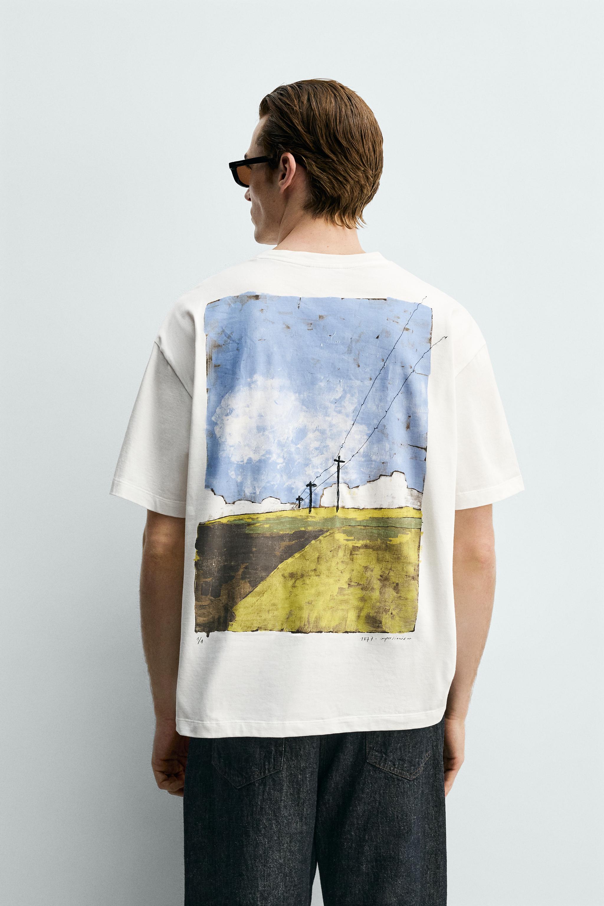 T-SHIRT À IMPRIMÉ PAYSAGE